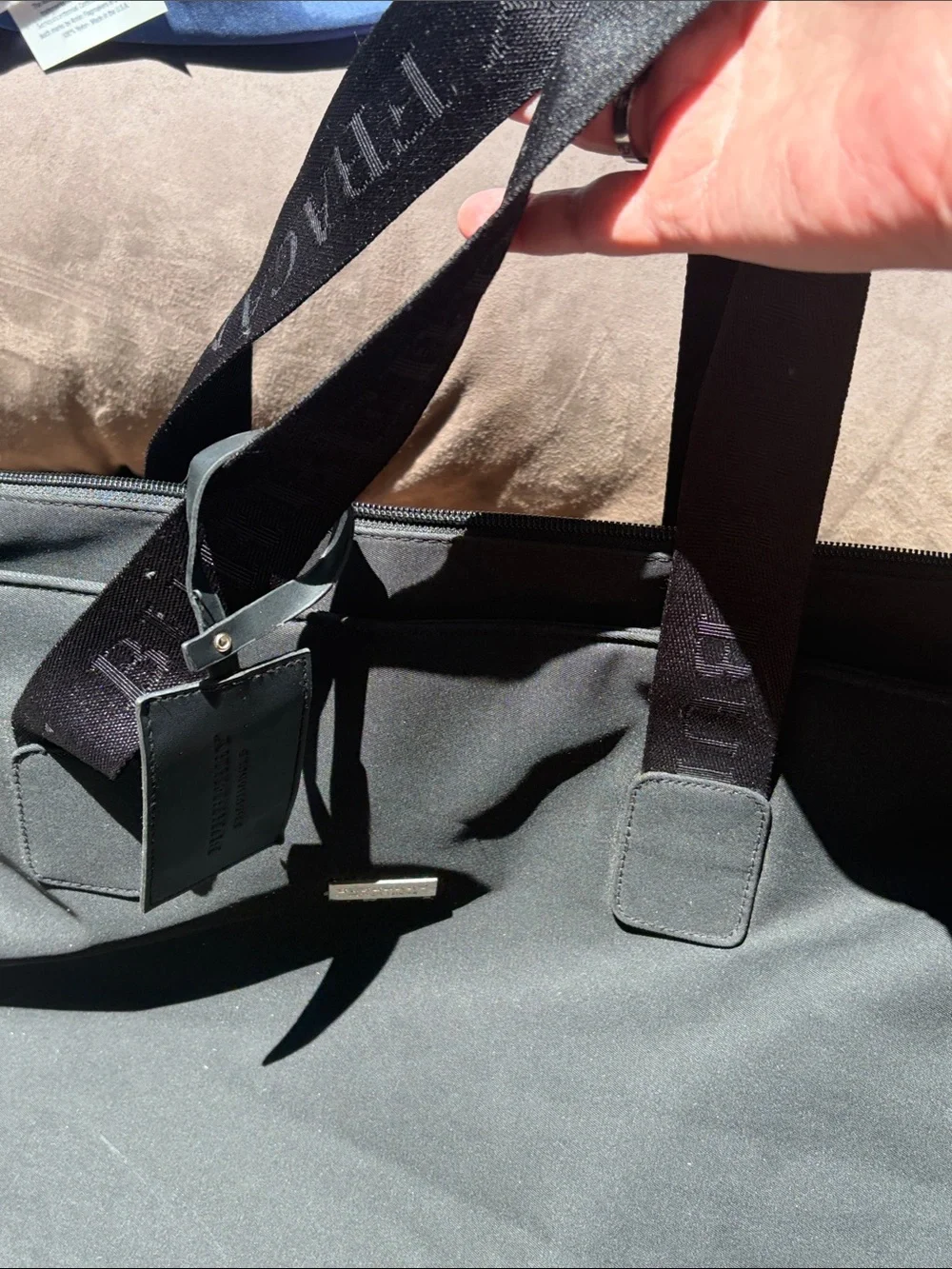 Burberry Black weekender Tote Bag - Classic Everyday Carry fragrance tote